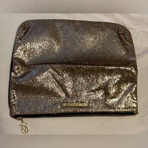 Victoria's Secret Shimmering Gold Cosmetic Bag